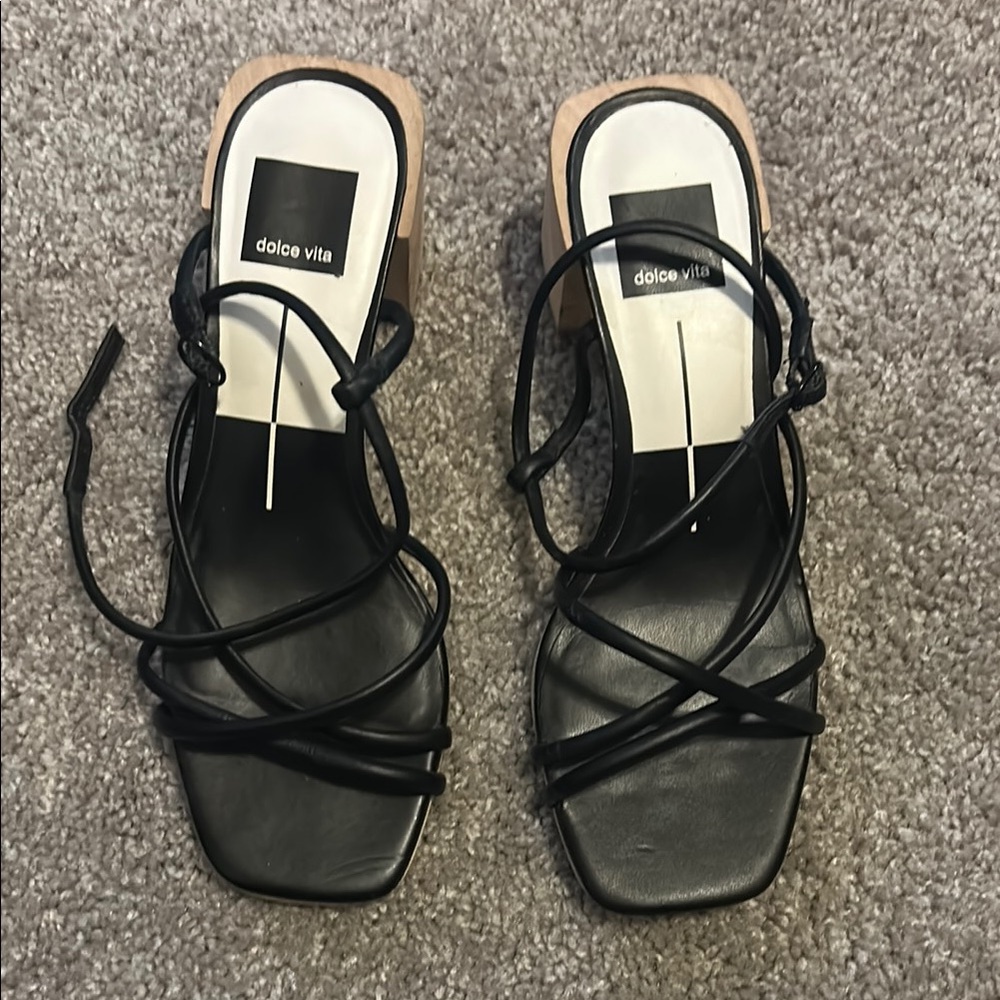 Dolce Vita Black Strappy Women's Sandals